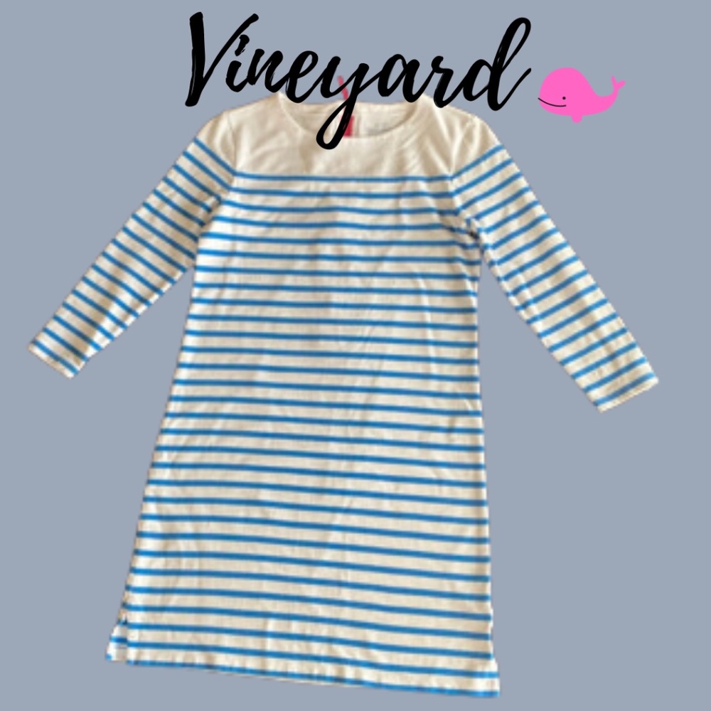 Vineyard Vines White and Blue Stripe Dress (Women’s)